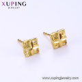 95957 xuping simple elegante 24k color dorado ambiental cobre señoras stud pendientes